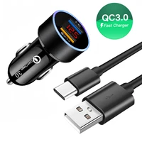 type c usb cable quick charge 3 0 car usb charger adapter for xiaomi poco m3 f3 x3 nfc redmi 9 note 10 9 s 8 t pro 8a chargers