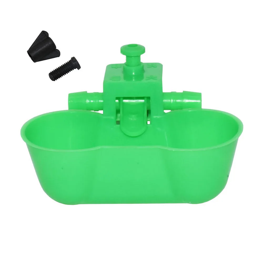 5 Set 10 MM Green Quail Drinking Waterer Dual Cups Bird Siamese Water Bowl Birds Feeding Tools The New Bowls | Дом и сад