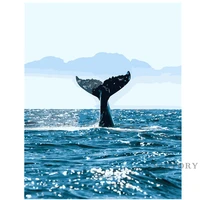 diamond painting seascape whale tail handicraft full squareround diamond embroidery mosaic decor for home wall art gift