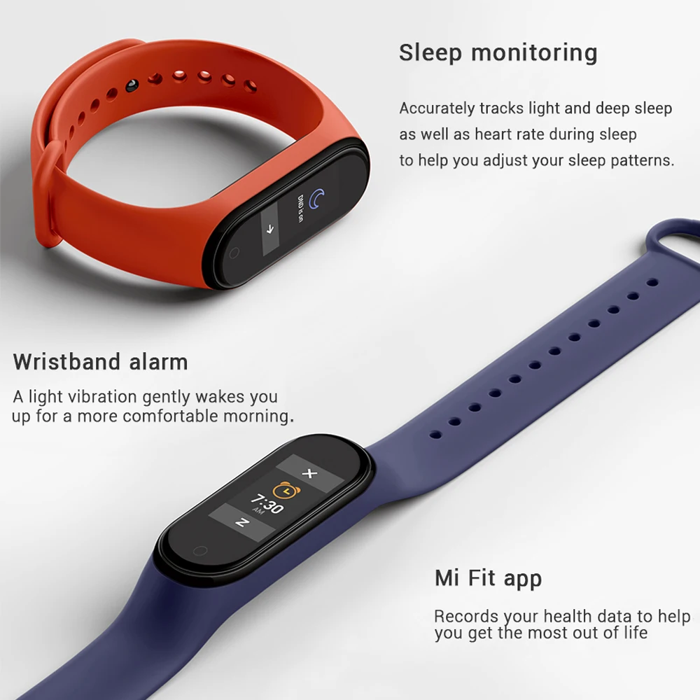 Смарт браслет Xiaomi Mi Band 4 3 цвета AMOLED экран пульсометр фитнес трекер BT5.0