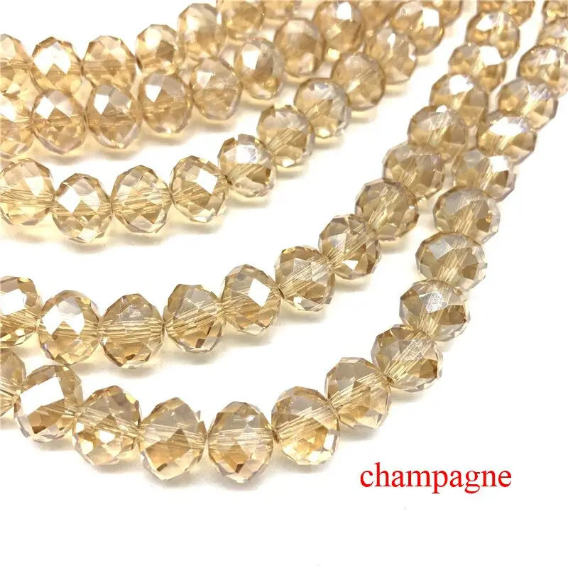 Бусины стеклянные граненые 8 х1 0 мм/30 шт.|Бусины| |