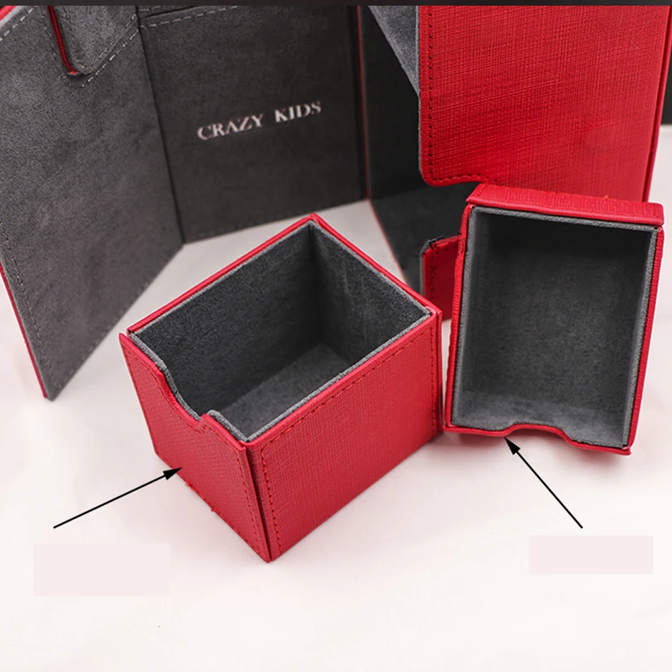 

Red Black Blue trading cards box cards case container collection for Pokemon CCG MTG TCG Magic Board Game Sleeve Holder box