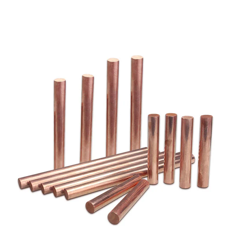 

2pcs Pure Copper Cu Bar Good Solid Pillars Ground Copper Bar Copper Strip Wire Good Zero Cut 1-15mm for R&D