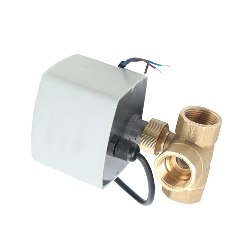 Трехходовой шаровой клапан с электроприводом 1/2 дюйма 3/4 1 2 220 В 12 24 3-проводной