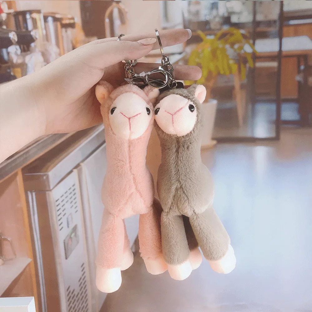 

Милый мультяшный кулон Альпака плюшевый брелок милая кукла ягненка школьный рюкзак украшение креативная кукла автомобильный брелок для кл...