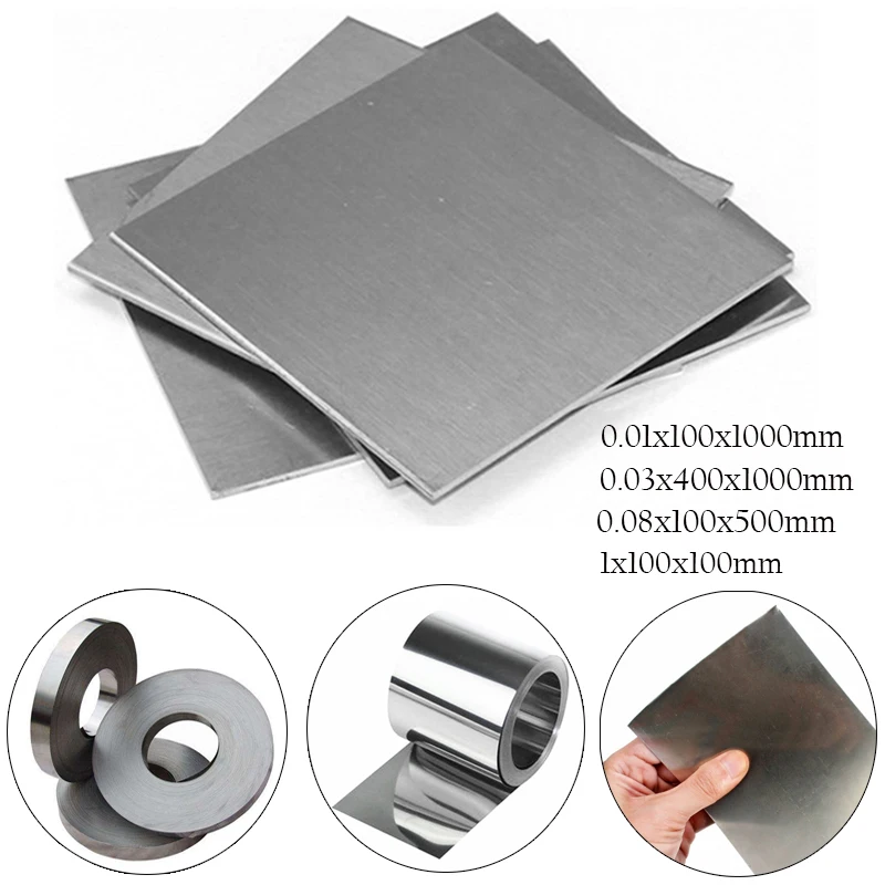 1 pieza 0,01-3mm 304 Piel de acero inoxidable/placa de acero fina/lámina de placa fina/lámina de acero inoxidable