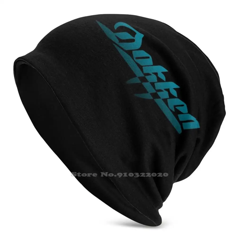 

Logo Dokken Men Women Child Beanies Knitted Hats Autumn Winter Doken 80 Metal Hair Metal Heavy Metal Hard Glam Metal 80 Metal