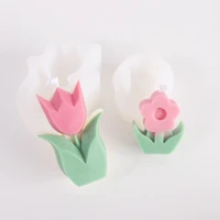flowers candle silicone mould aromatherapy molds for candle making wax wedding friend soap mold diy festival gifts