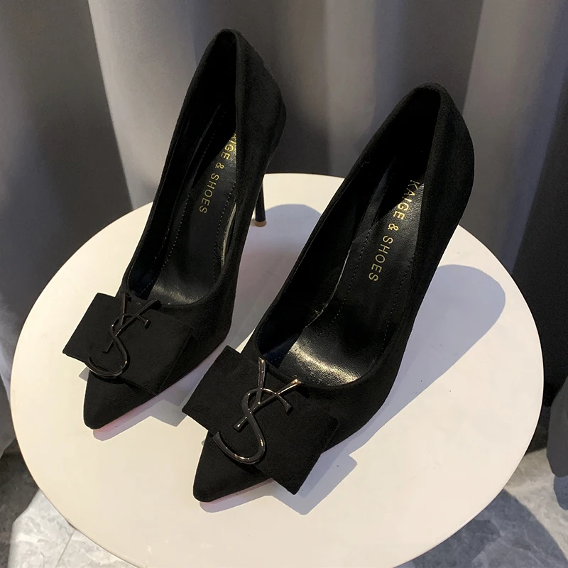 

Dress Wedding Shoes 2021 new women Classic Patent Leather High Heels Women Pumps Red Bottom Pointy Toes shoes