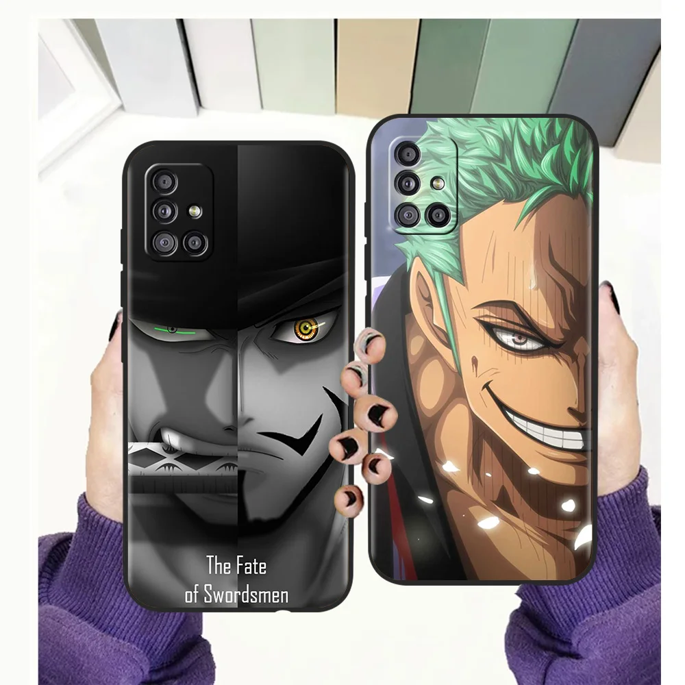 

Roronoa Zoro Phone Case for Samsung Galaxy A51 A71 A32 A52 A13 A22 M31 M21 M22 5G 2021 A01 A11 A21S A31 A41 Soft Shell Cover TPU