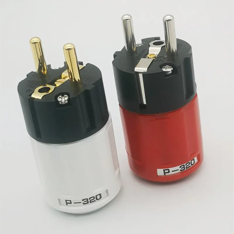 

AHSY аудио Weiß P-320C-320 OEM Hi-Fi медь Vergoldet гниению Kupferbeschichtet парень нам ИЭК ас-Netzstecker UE-Netzkabelanschluss