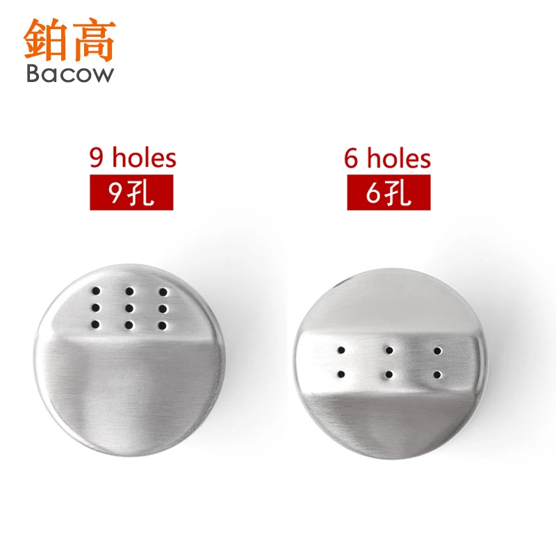 304 нержавеющая сталь приправа горшок Бутылка соль и перец банка для специй