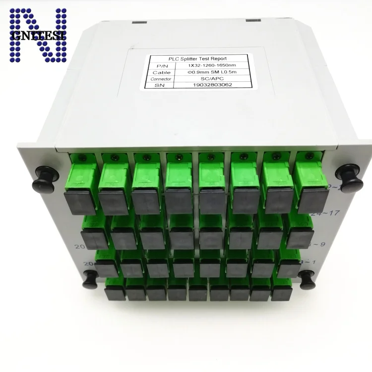 Free shipping 1*32 SC PLC Fiber Optic Splitter Box SC-APC Cassette Card Inserting Tool | Мобильные телефоны и аксессуары