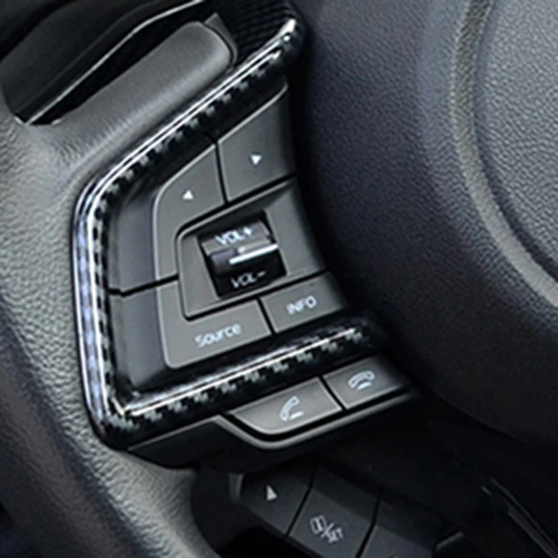 Для Subaru Forester SK 2019-2021 Outback 2020-2022 углеродный стиль руль Нижние кнопки наклейки
