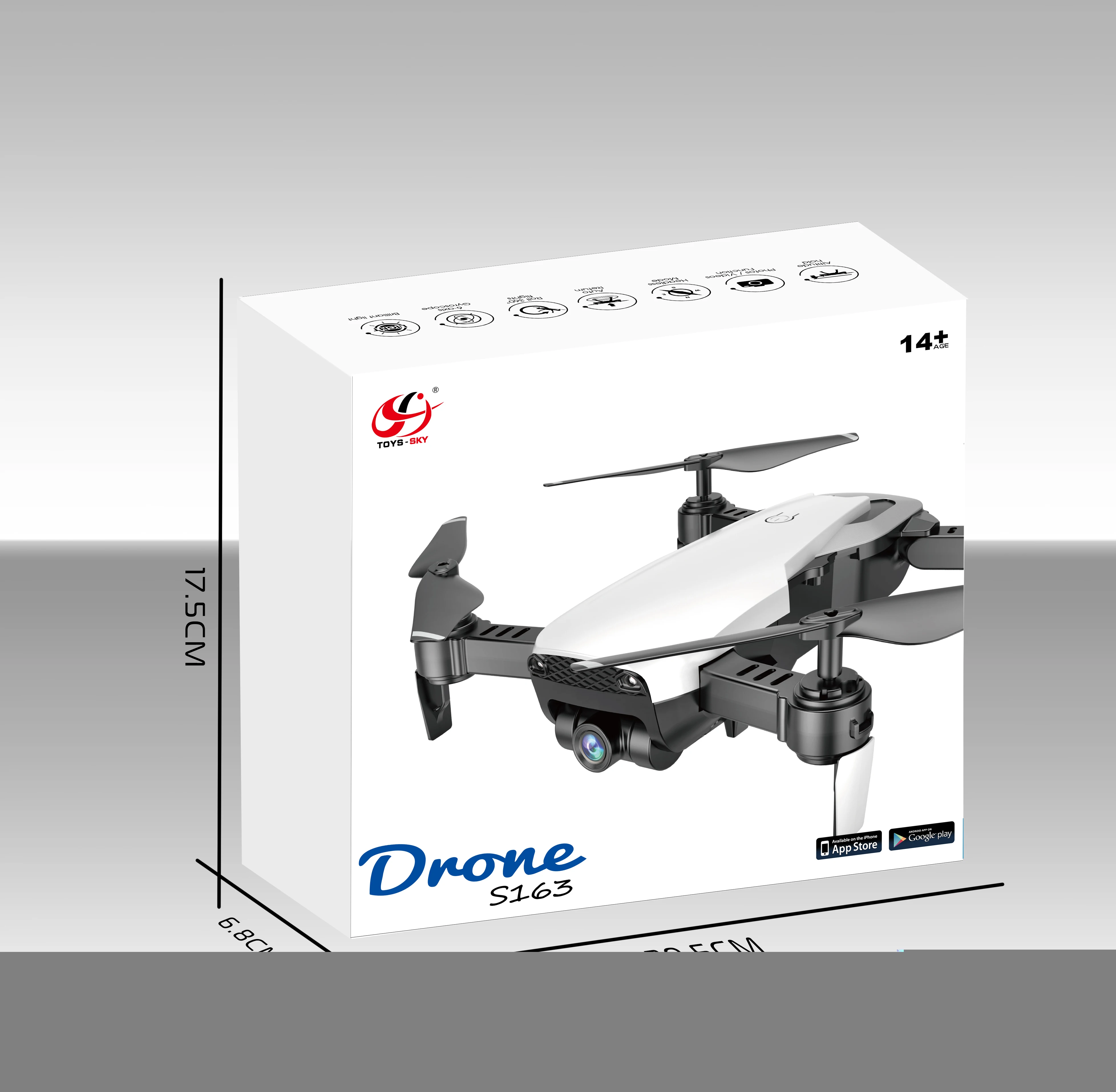 

New S163 Drone 4K HD Camera Professional Aerial Photography Helicopter Foldable Real Time Transmission Give Someone Great Gift