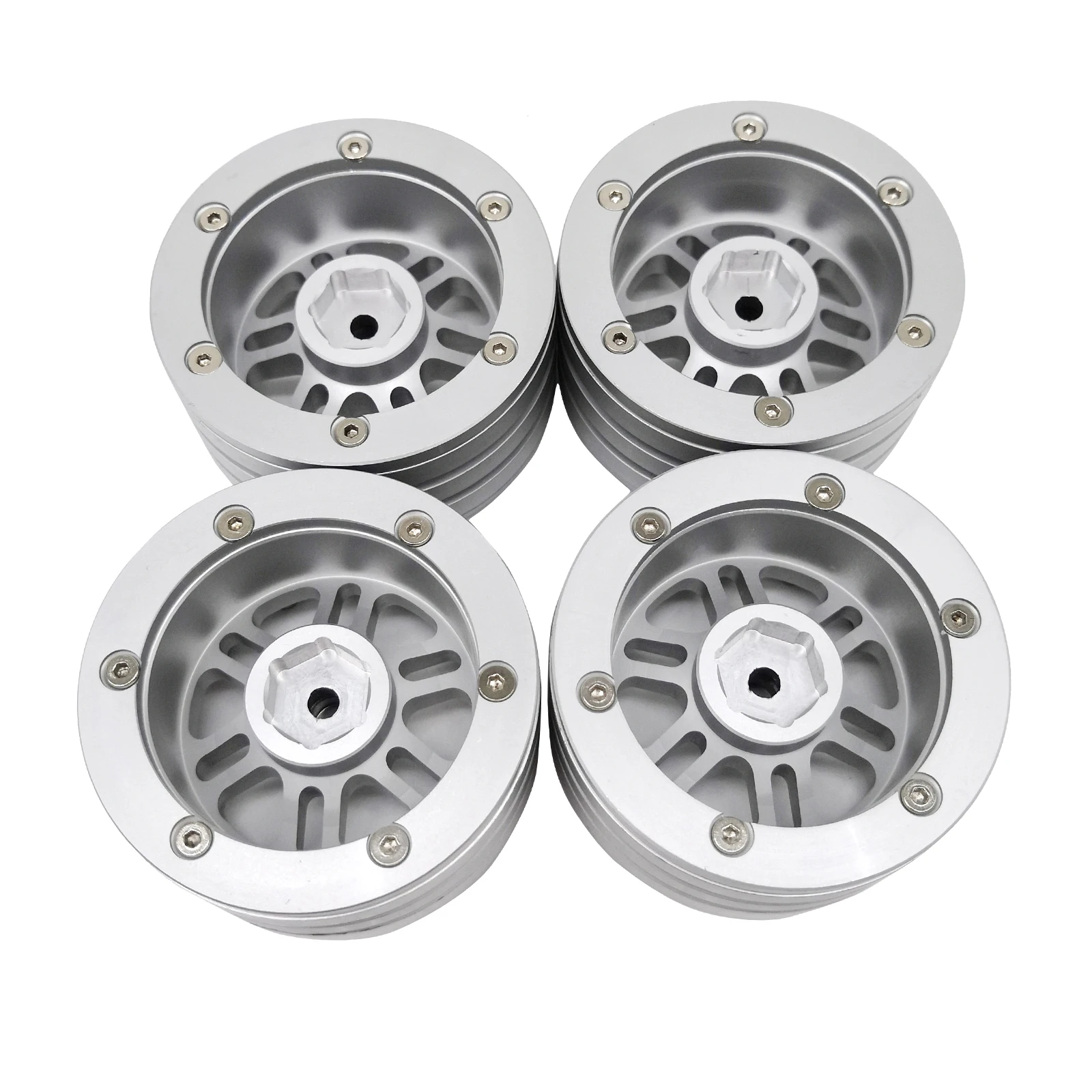 

Metal Wheel Hub Rim for SCX10 AXI03007 RC Rock Buggy Model Car Replacement