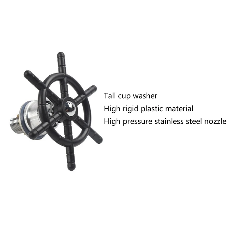 

Stainless Steel Cup Rinser Cup Washer with Copper Nut Sealing Rubber Ring Stainless Steel Gasket for Household/Bar