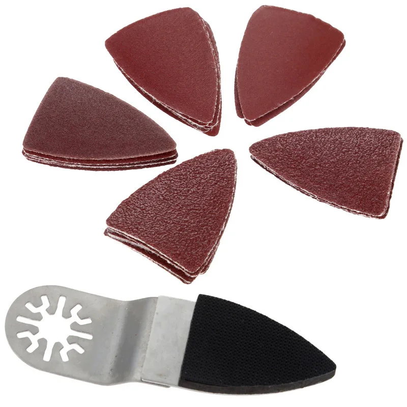

25x 60-240 Grit Sanding Sheets Sandpaper Mouse Palm Sander Paper Hook Loop Kits