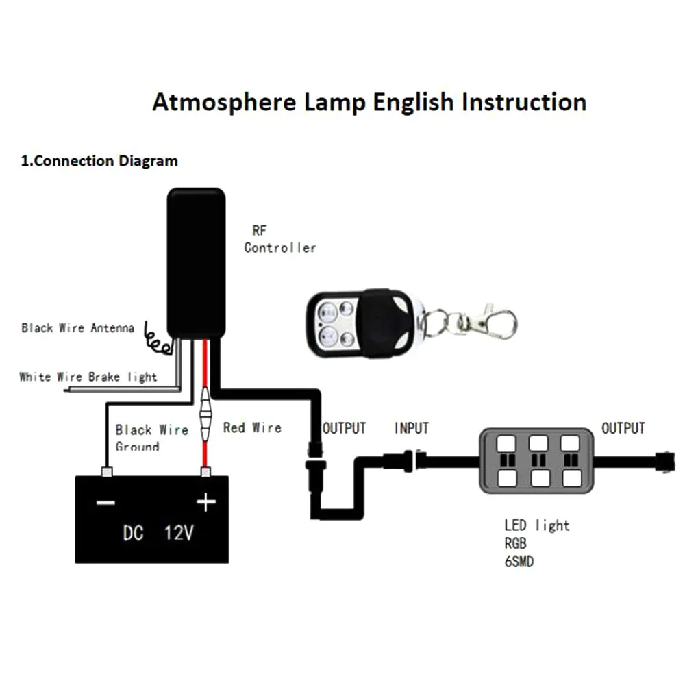 6 RGB 36 светодиодов по технологии Smart тормозной светильник s для автомобилей и