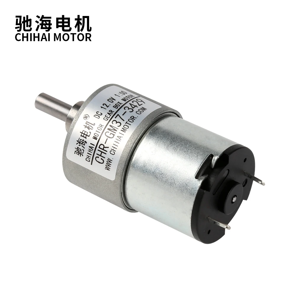CHR-GM37-3429 37 мм DC12V 25 кг.см Внеосевой двигатель постоянного тока с высоким крутящим