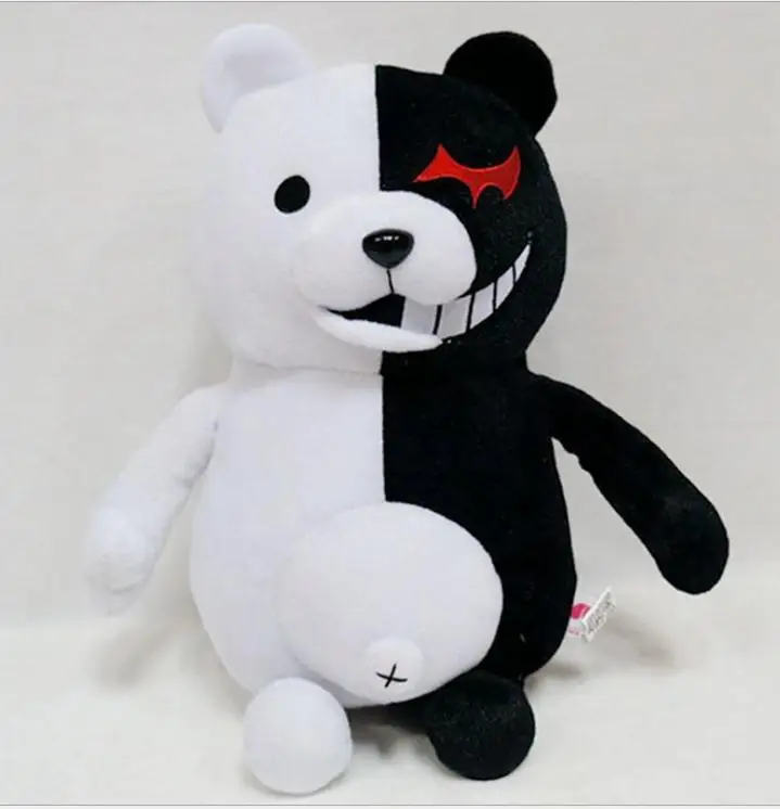 Монокума из Супер данганронпа 2 черно белый медведь плюшевая игрушка мягкие