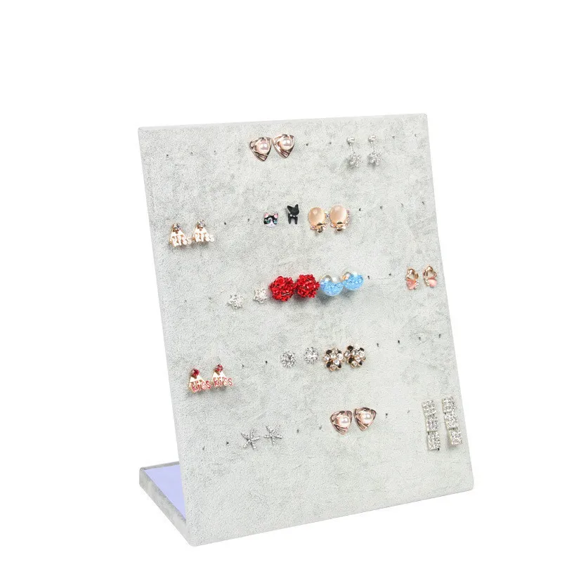 

Earring Display Jewelry Frame Red Black Beige Velvet Earrings Holder Stand Jewelry Display shelf Show Case Organizer Tray