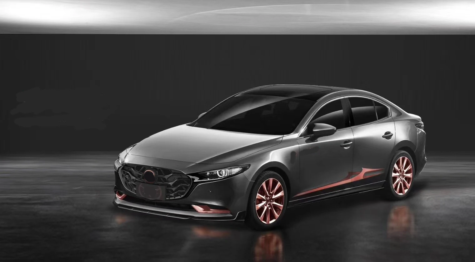 Новинка 2020 глянцевый черный передний бампер для Mazda 3 Axela решетка верхнего гриля