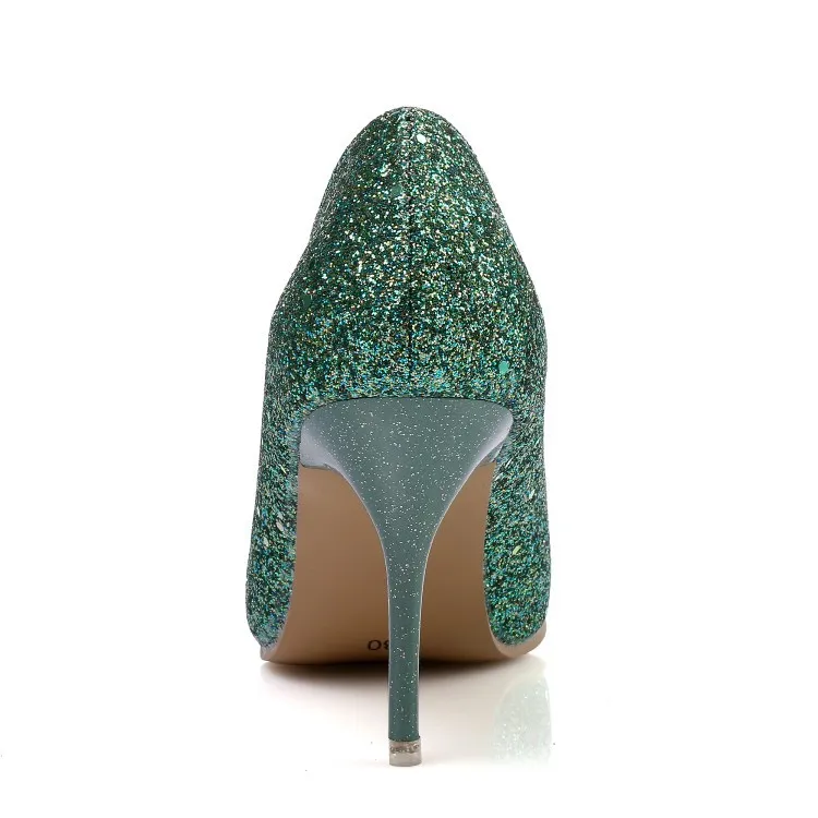 Дамская обувь Большая Size11 12 Стразы дышащие пикантные закрытая крышка на высоком