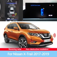 car parking sensor front rear reversing radar assisted automatic parking monitor digital display for nissan x trail 2017 2019