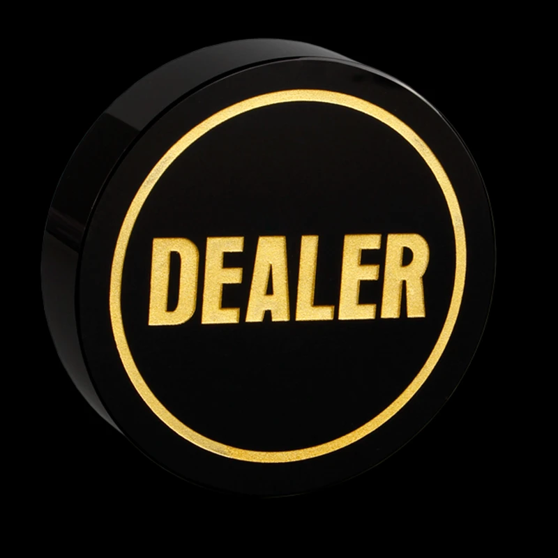 1 шт. 7 8*2 см Техасский Холдем дилера черного цвета с украшением в виде кристаллов
