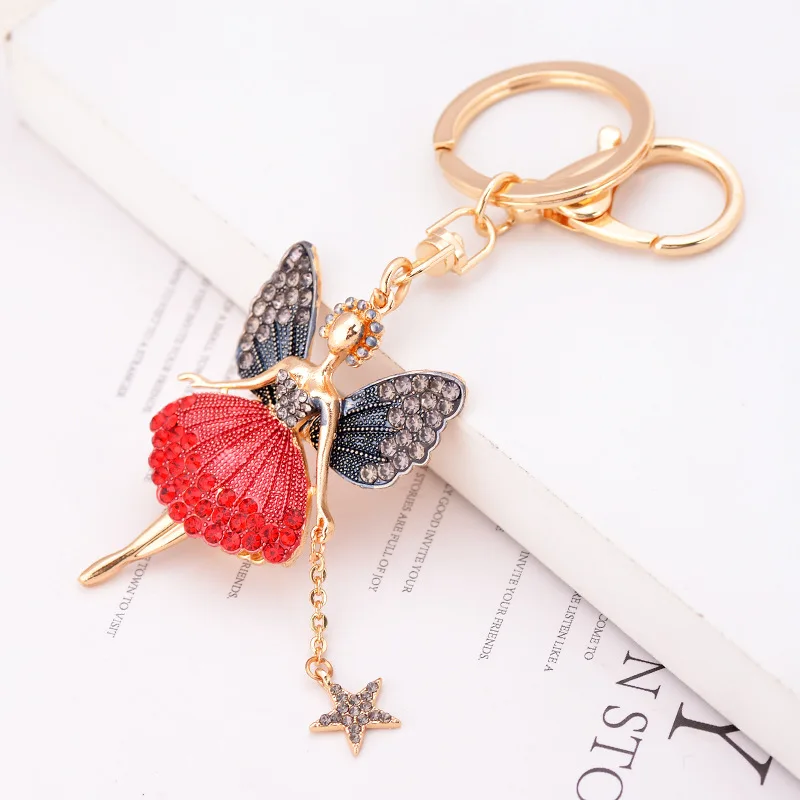 

Creative Angel Keychain Fashion Creative Girl Backpack Pendant Bag Decoration Car Keyring Accessories Hot Sale Gift New Product