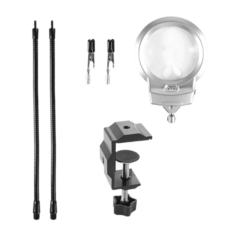 

Увеличительное стекло с подсветильник кой и стойсветодиодный, настольная светодиодная Лупа-наслаждайтесь чтением, ремеслами, картиной, ши...