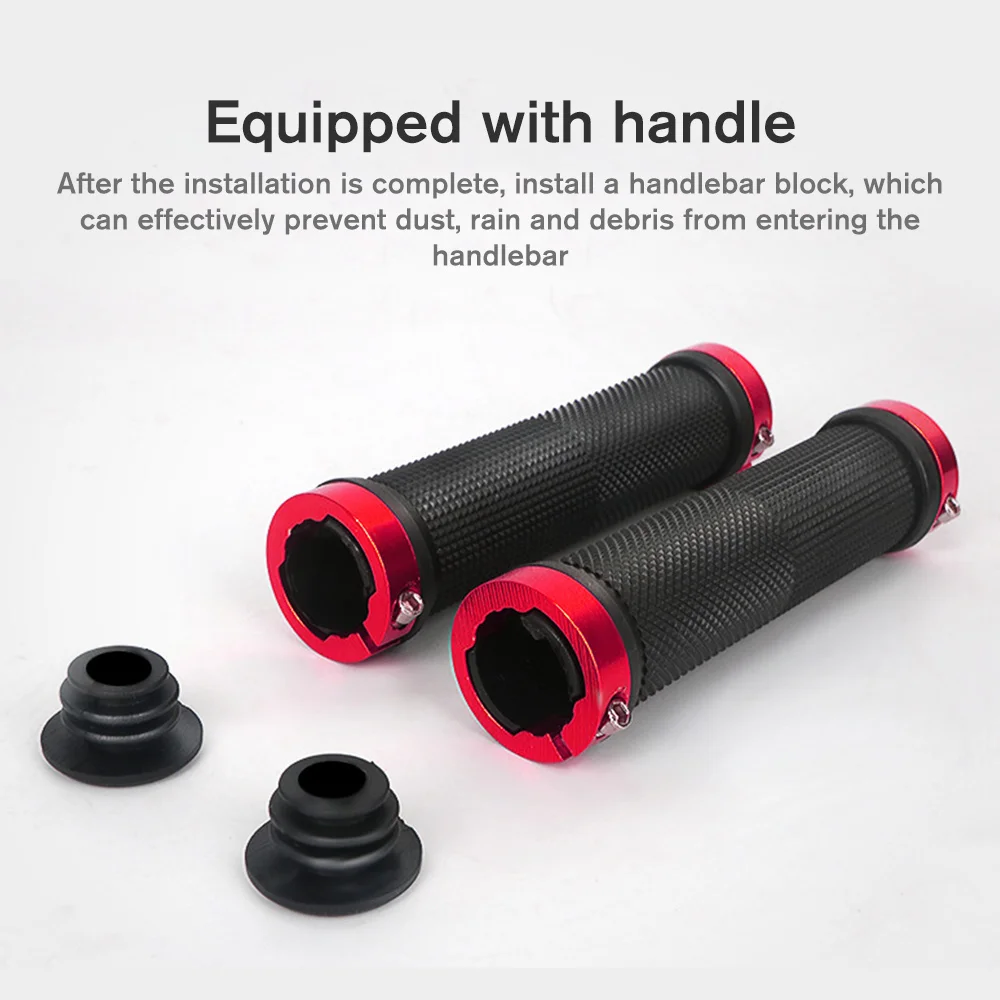 

2pcs Mountain Bike Bicycle Handlebar Rubber Cover Hand Grips Smooth Soft Rubber Handle Grip Multicolor Handlebar Cover