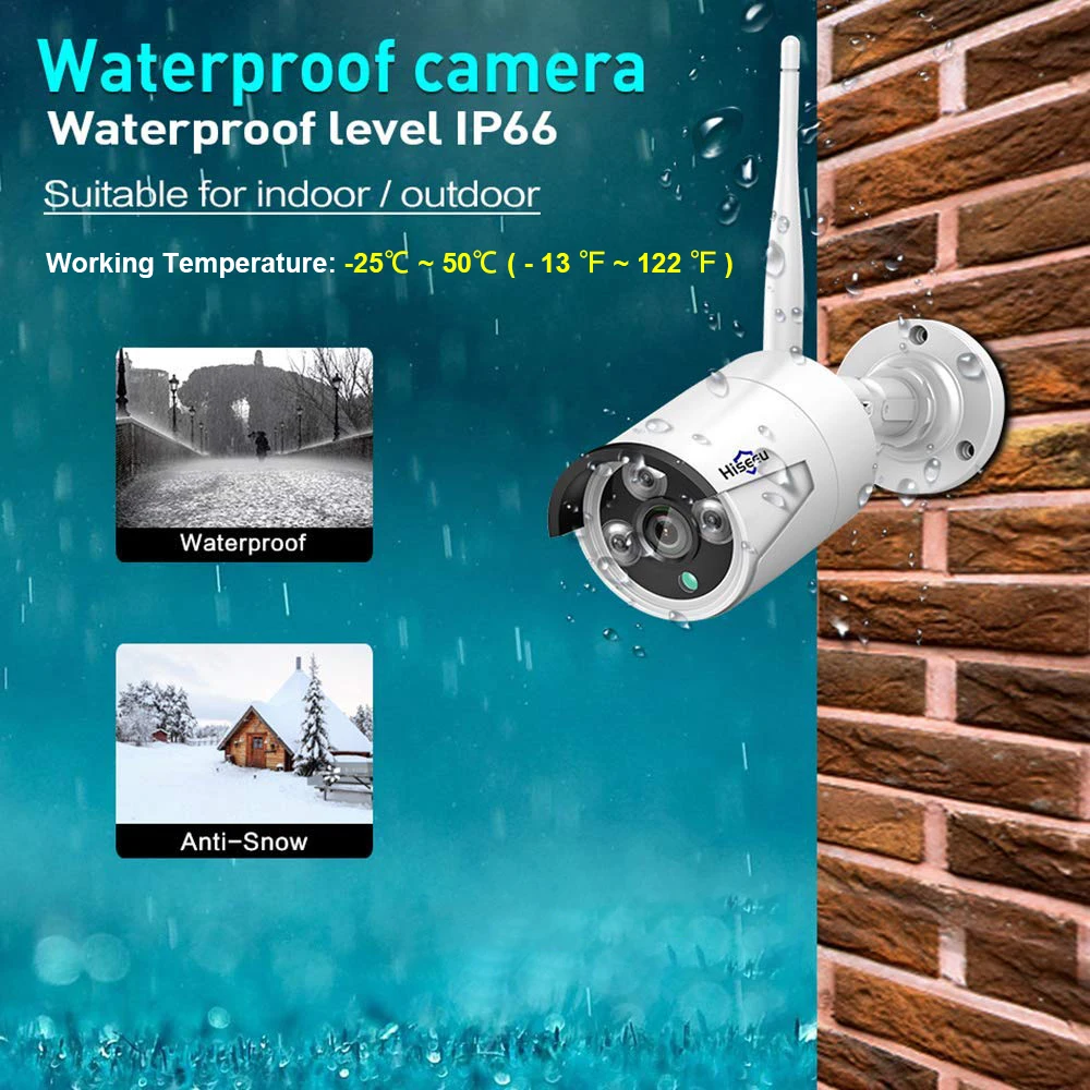 Pаспродажа Беспроводная система видеонаблюдения Hiseeu, комплект из 8-канального сетевого видеорегистратора и уличной IP-камеры безопасности с записью зв...