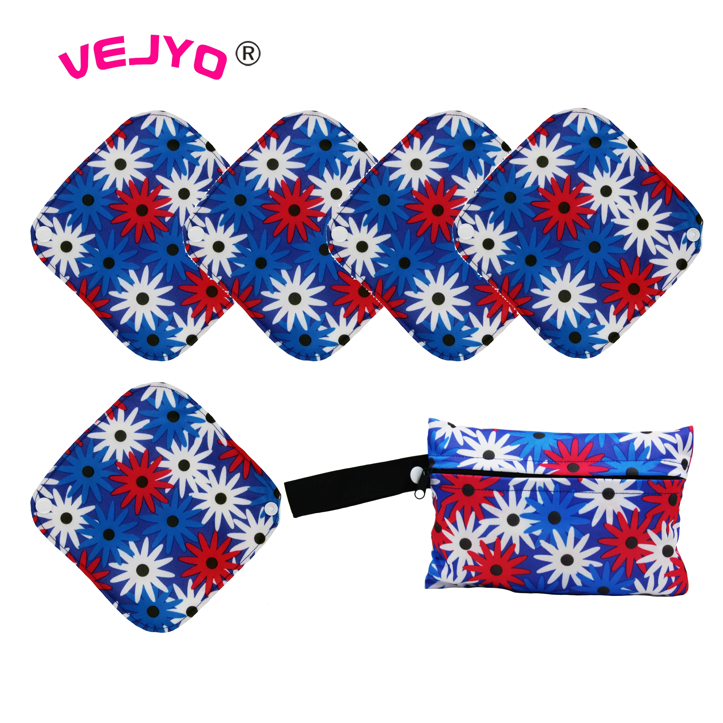 5 + 1 комплект водонепроницаемые гигиенические прокладки из бамбукового