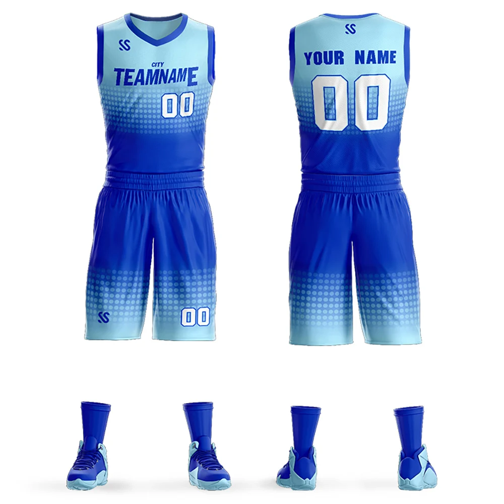Custom Sports Basketball Jersey Printed Name/Number Junior High School College Sport Breathable Exercise Uniform