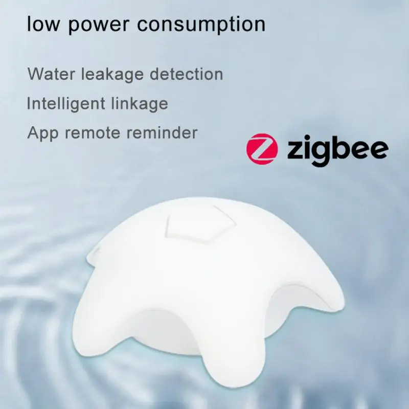 

Датчик утечки воды Tuya Zigbee, устройство для обнаружения протечек, для дома, с сигнализацией, размокание