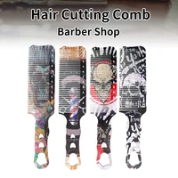 high quality carbon fiber flat top comb barber clipper hair cutting styling comb for hairdresser