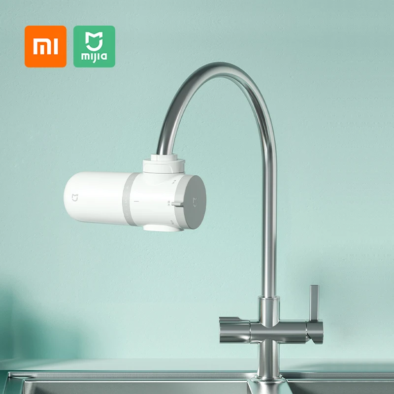 

Xiaomi Mijia Faucet Water Purifier Bathroom Tap Filtration Cleaner Kitchen Rust activated carbon Percolator Bacteria Filter