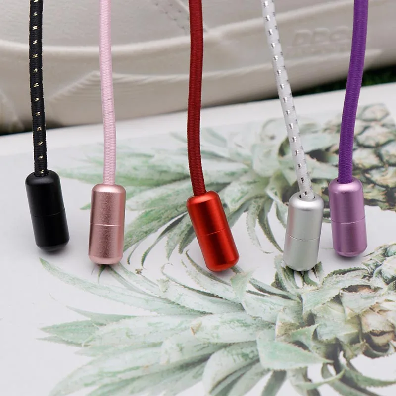 

Тонкие эластичные шнурки Coolstring толщиной 3 мм с концами для ленивых шнурков, капсульные удобные шнурки для романтичных цветов, Легкая жизнь