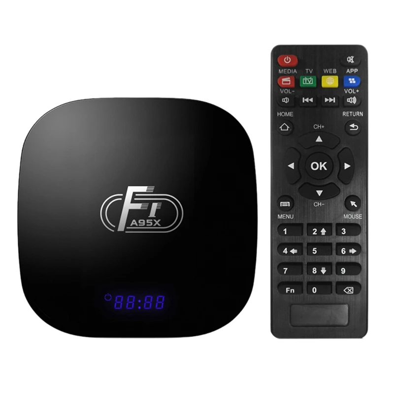 Smart Tv Box A95X F1 Android 8 1 Amlogic S905W телеприставка пульт дистанционного управления