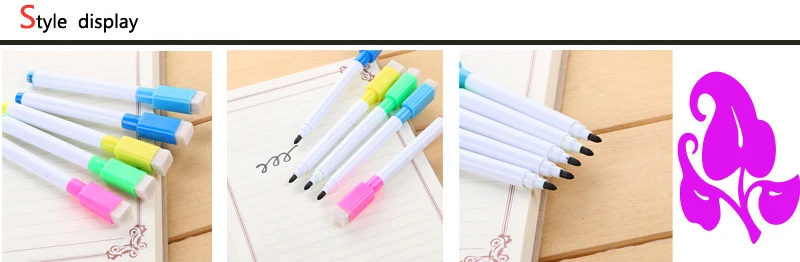 8PCS/Set Brand New Whiteboard Pen Erasable Dry White Board Markers for Office School Supplies