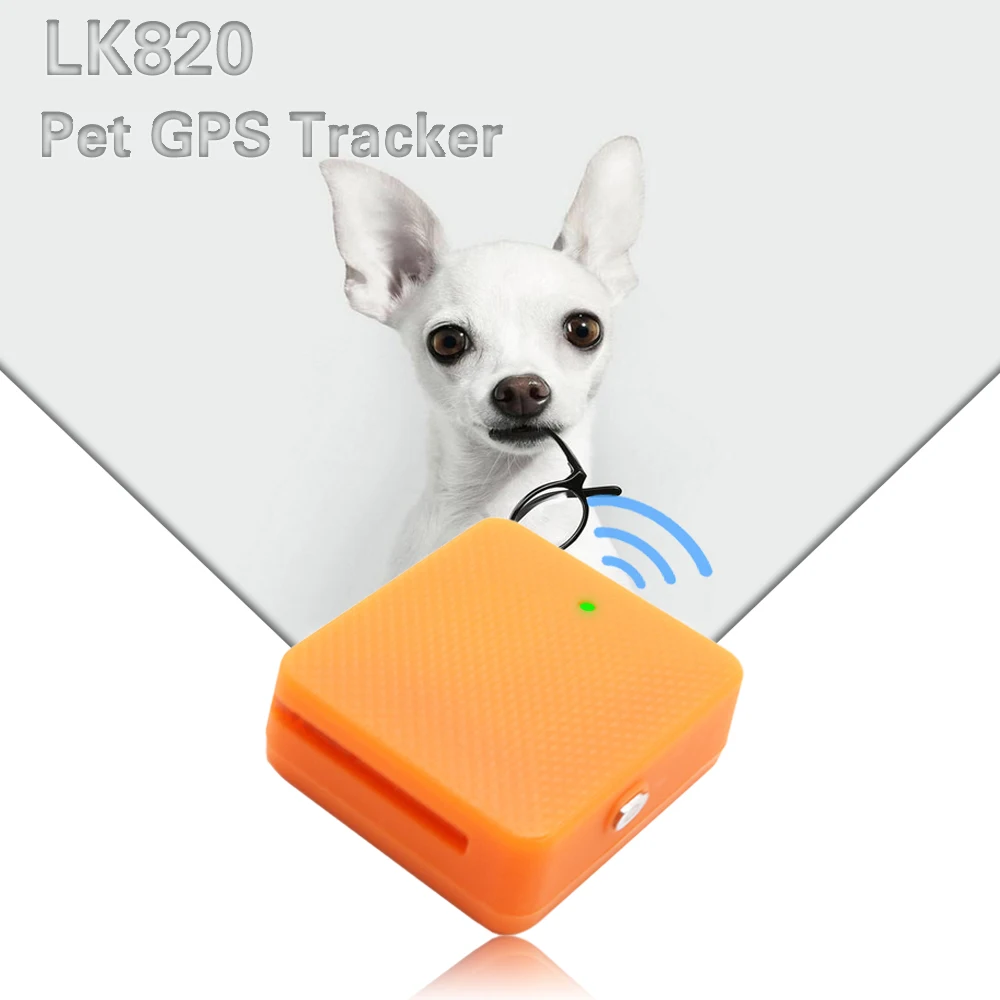 Новое поступление водонепроницаемый GPS-трекер для домашних животных LK820 GSM AGPS