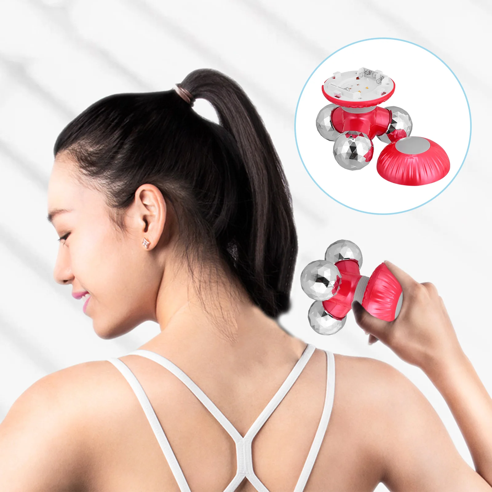 

Body Massager Vibrating Back Massager Portable Acupoint Physiotherapy Massager