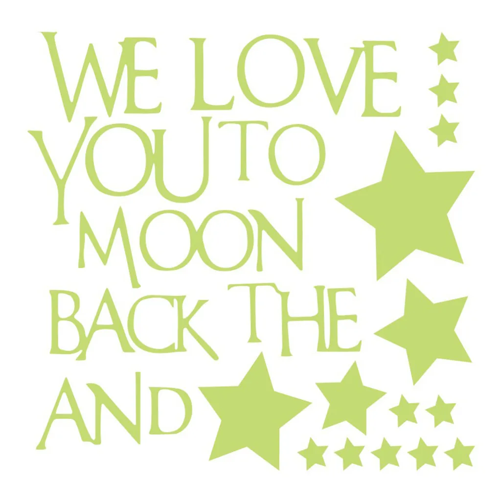 В спальню креативный Светящиеся Настенные наклейки крепится с помощью