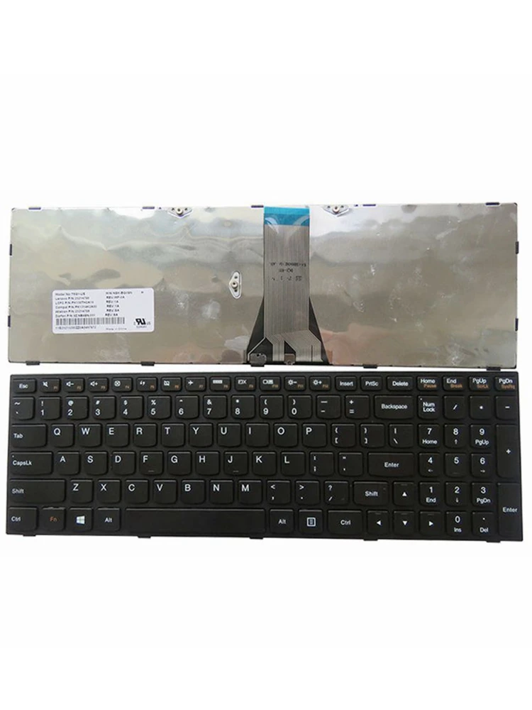 For Lenovo IdeaPad B50-30 G50-45 G50-70 Z50-70 Keyboard Hebrew US Israel Silver