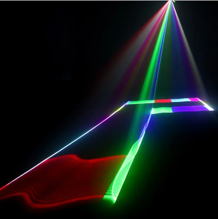 RGB 3D полносветильник лазерный свет/лазерный луч сканирование светильник/бар ktv