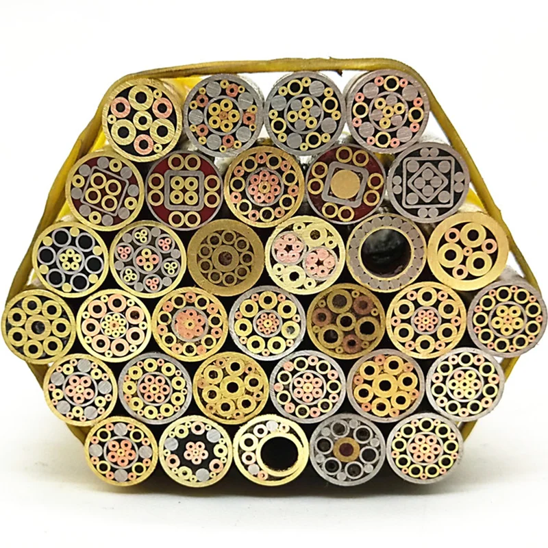 

5mm 6mm 1 piece Knife Handle Mosaic Rivets Slingshot Catapult Knives Scales Patches Decorate Screw Pin Flower Nail Brass Tube