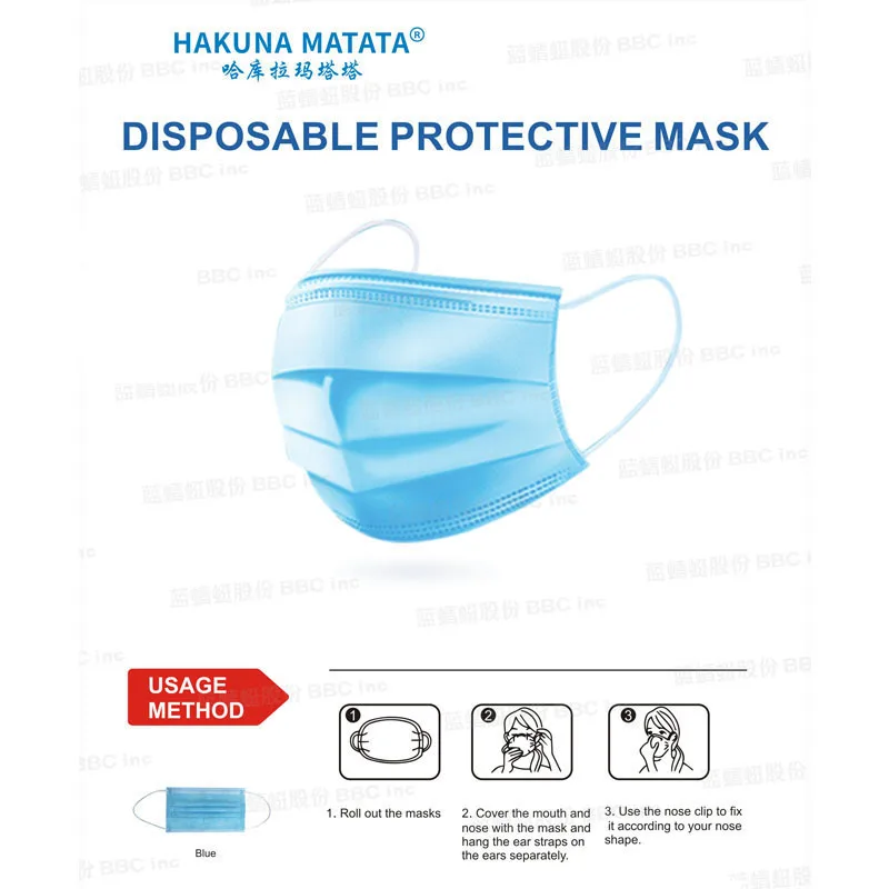 

100pcs Mask 3 Layer Ply Disposable Face Masks nonwoven Fabric filter mouth Face Masks safe Breathable Dustproof Masks For Face