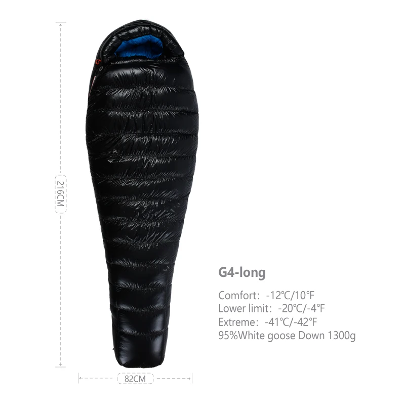 AEGISMAX G4 Series -12° Outdoor Winter Sleeping Bag Camping Adult Tourist Ultralight Watreproof Goose Down | Спорт и развлечения